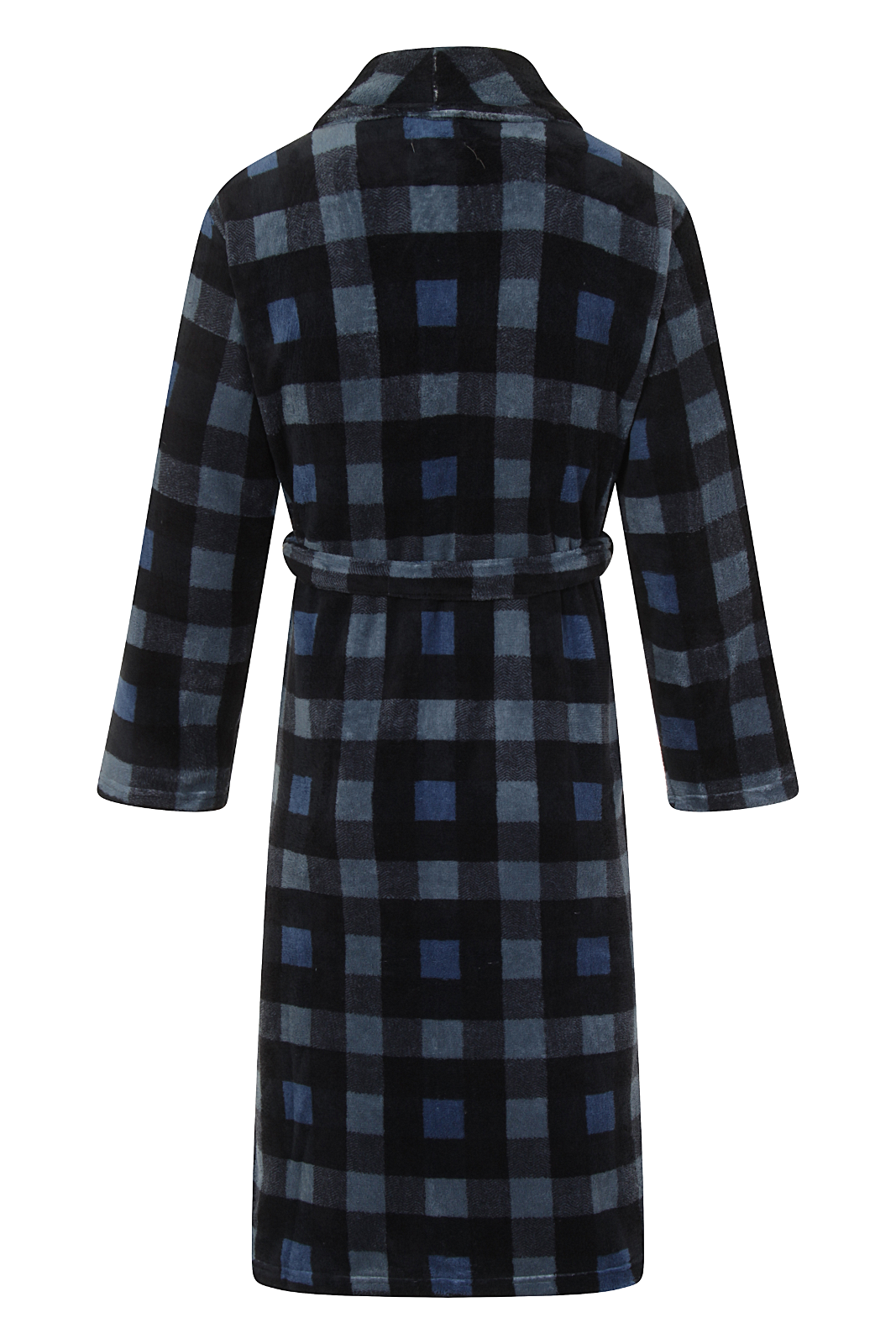 Mens Luxury Dressing Gowns Fleece Bath Robes House Coat Robe + Belt